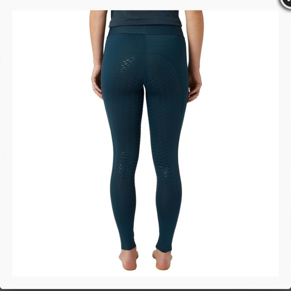 Horze Tessa Women's Riding Tights - Reflecting Pond Blue Size 2 - Picture 8 of 10